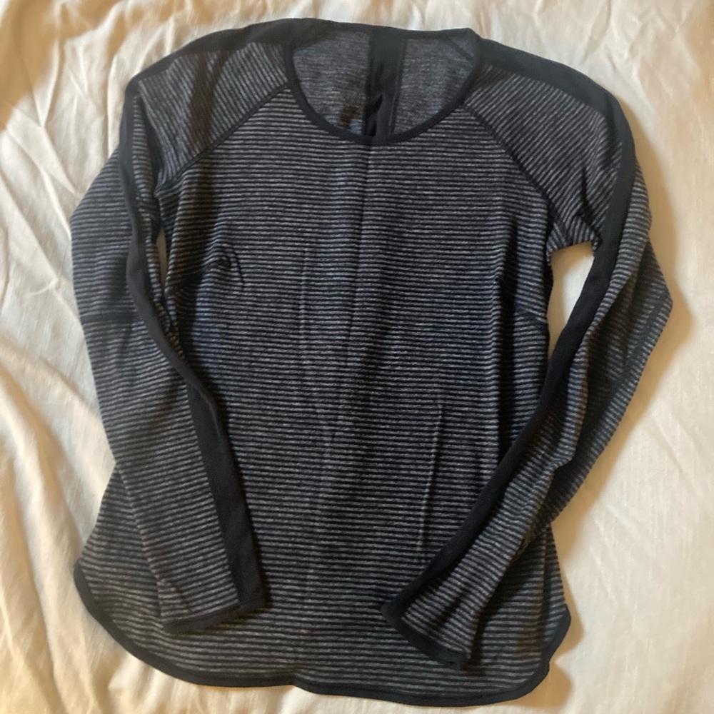 Lululemon mid weight striped running top